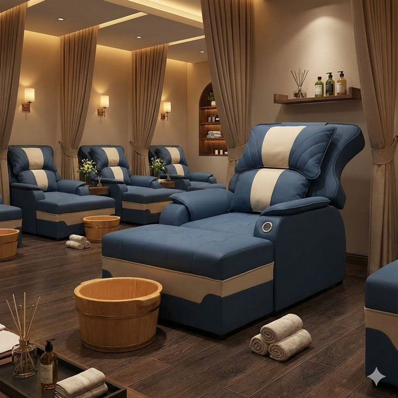 Ghế Massage Chân Nâng Hạ Điện Cao Cấp FM-100